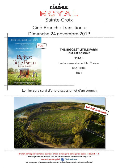 The Biggest Little Farm (VOst) (ciné-brunch Transition)