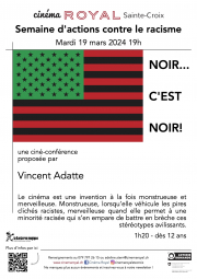 NOIR… C&#039;EST NOIR! Ciné-Conférence de Vincent Adatte